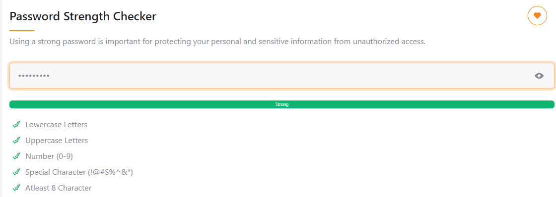 Free Online Password Strength Checker Tool