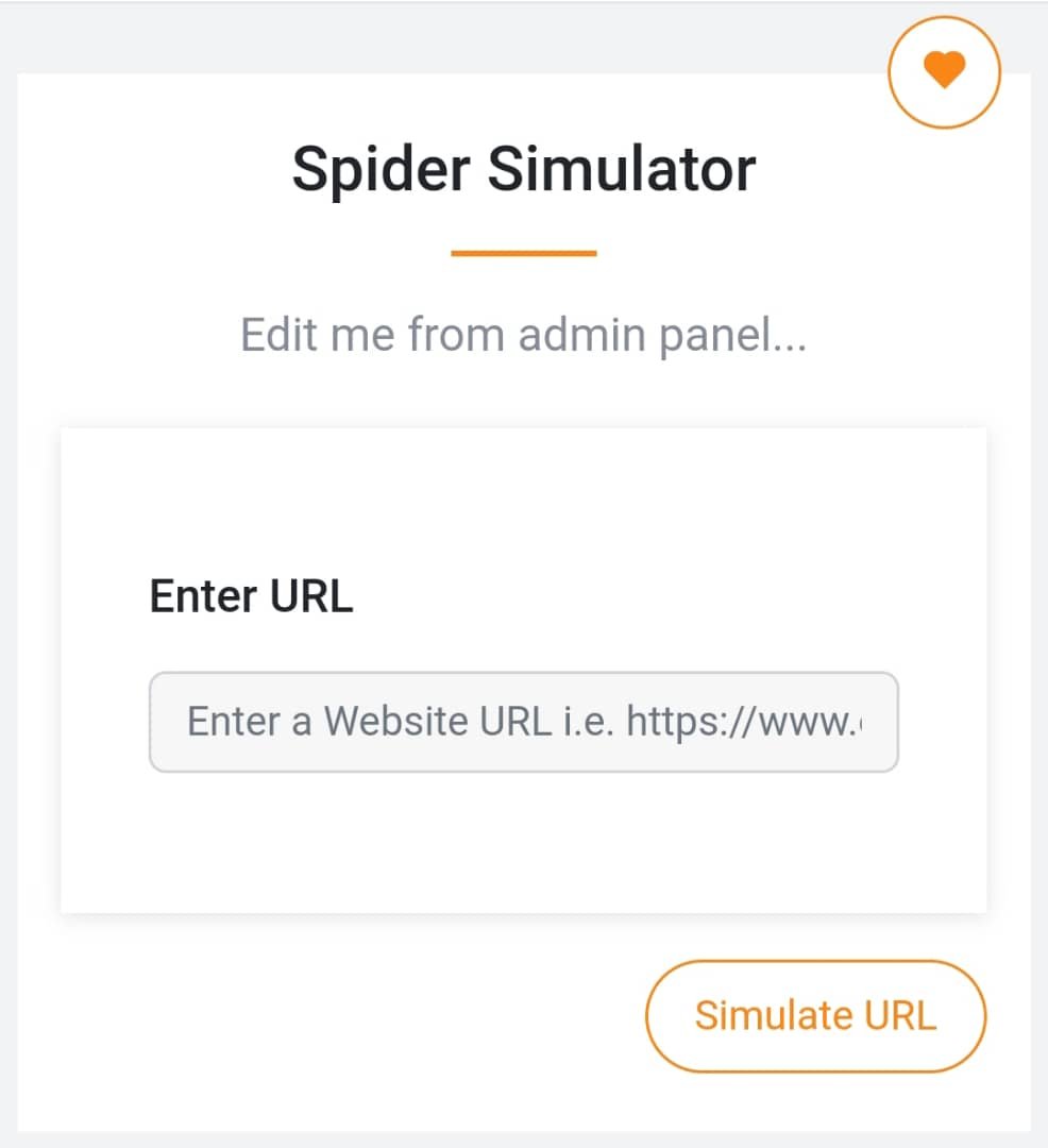 Spider Simulator